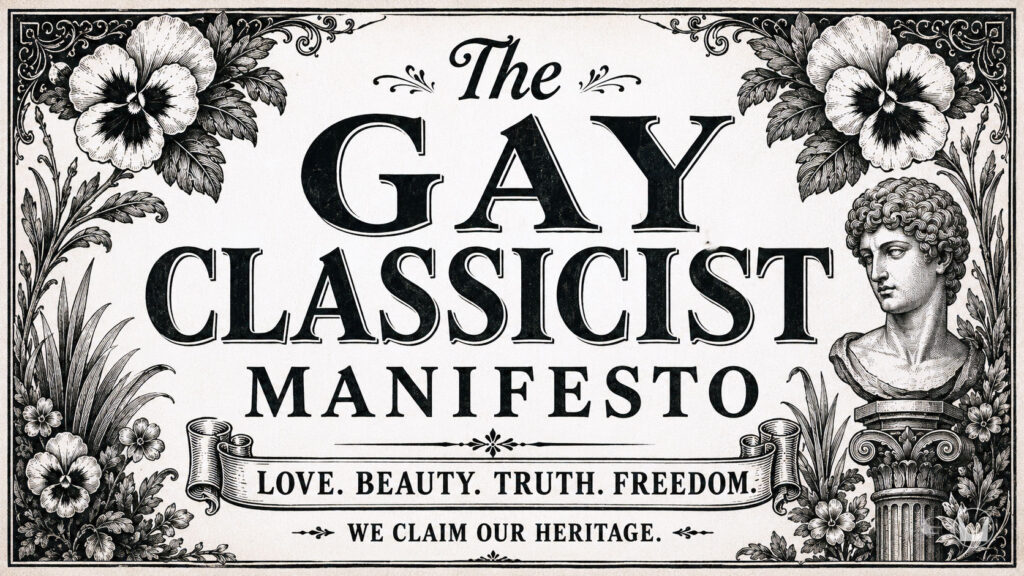 The Gay Classicist Manifesto