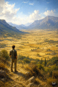 Arcadian plains and mountains