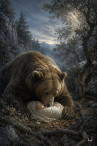 Megálē and Infant Atalanta