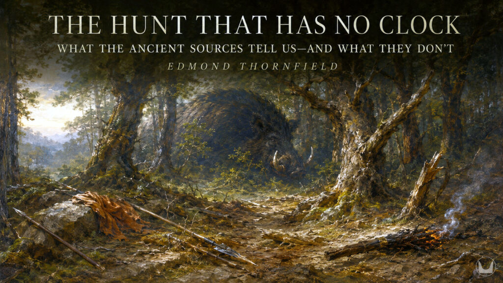 PART ONE | No Clock for The Calydonian Boar Hunt: What the Ancient Sources Tell Us—and What They Don't