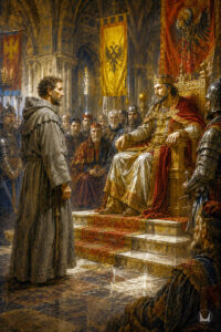 Brother Elias as Ambassador to the Holy Roman Emperor Frederick II