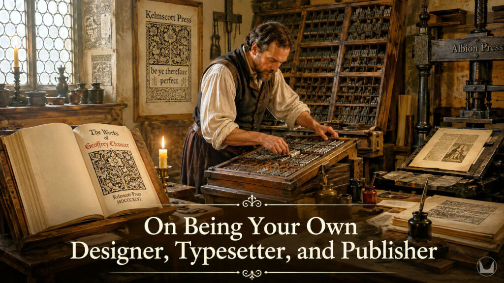 On Being Your Own Designer, Typesetter, and Publisher